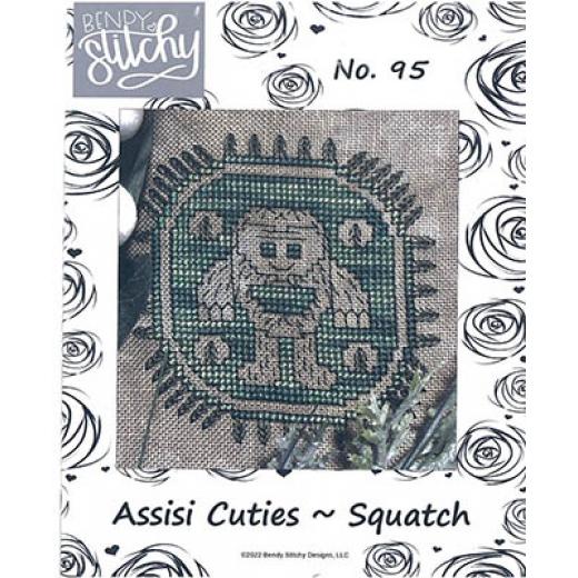Stickvorlage Bendy Stitchy Designs - Assisi Cuties Squatch