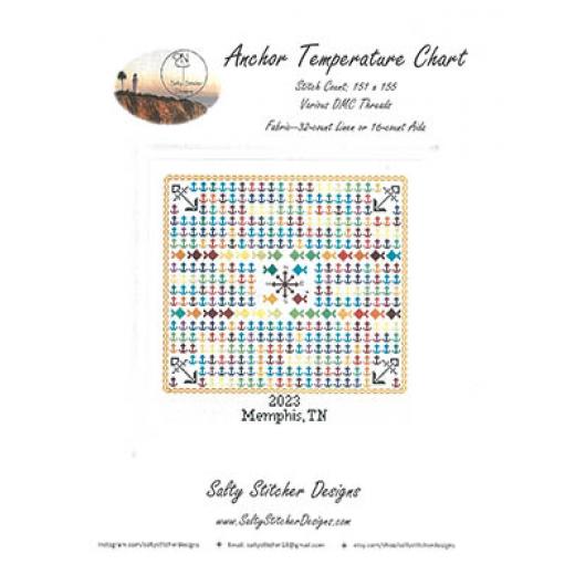 Stickvorlage Salty Stitcher Designs - Anchor Temperature Chart