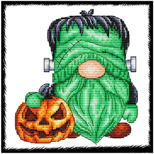 Frankenstein Gnome - Les Petites Croix De Lucie (Stickvorlage)