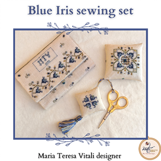 Stickvorlage MTV Designs - Blue Iris Sewing Set
