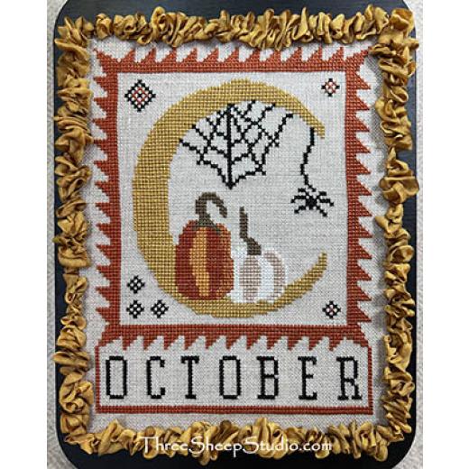 October Moon - Three Sheep Studio (Stickvorlage)
