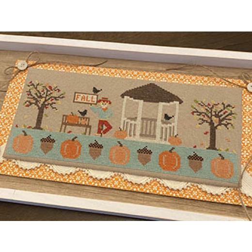 Stickvorlage Crafty Bluebonnet Designs - Falling Leaves