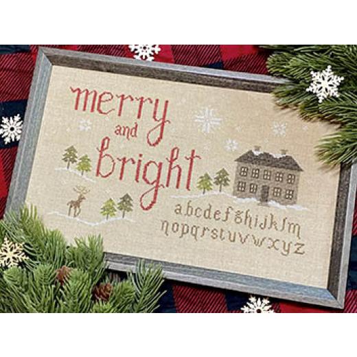 Stickvorlage Crafty Bluebonnet Designs - Merry And Bright Sampler