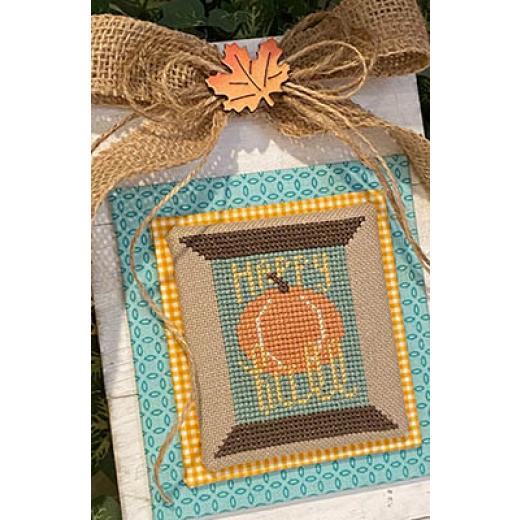 Stickvorlage Crafty Bluebonnet Designs - Happy Fall Spool