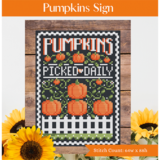 Stickvorlage Shannon Christine Designs - Pumpkins Sign