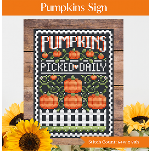 Pumpkins Sign - Shannon Christine Designs (Stickvorlage)