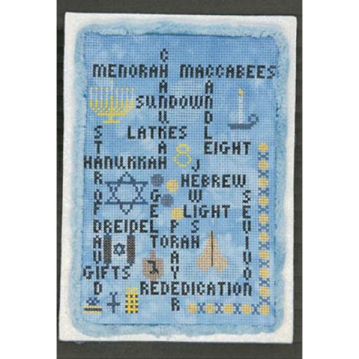 Stickvorlage SamBrie Stitches Designs - Words To Live By - Hanukkah Edition