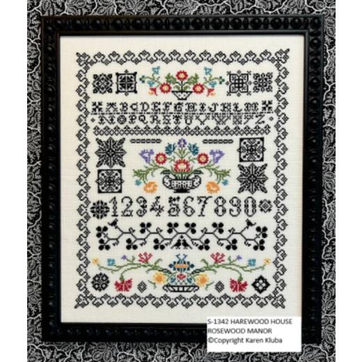 Stickvorlage Rosewood Manor Designs - Harewood House Sampler