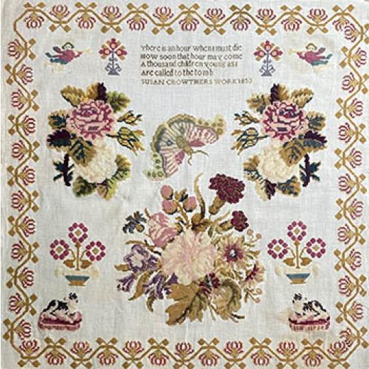 Stickvorlage From the Heart - Susan Crowthers 1853 Sampler