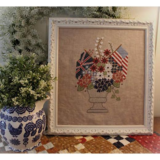 Stickvorlage Cosford Rise Stitchery - Red, White And Blue