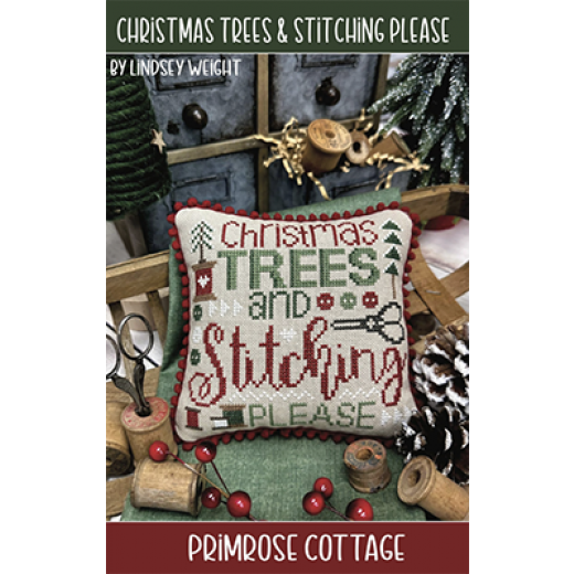 Stickvorlage Primrose Cottage Stitches - Christmas Trees & Stitching Please