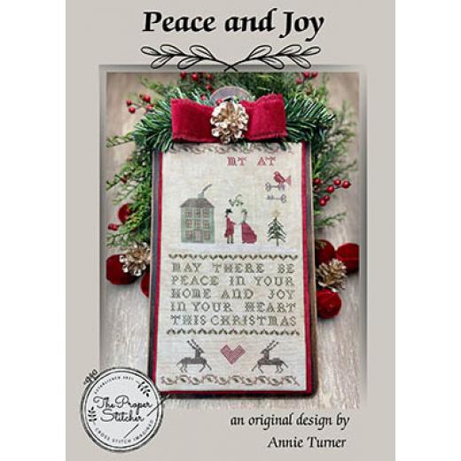 Stickvorlage Proper Stitcher - Peace And Joy