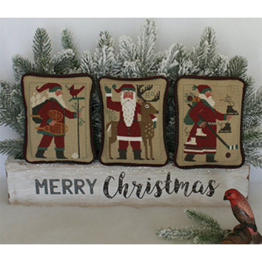 Santas Revisited XI (2009, 2011 & 2016) - Prairie Schooler (Stickvorlage)