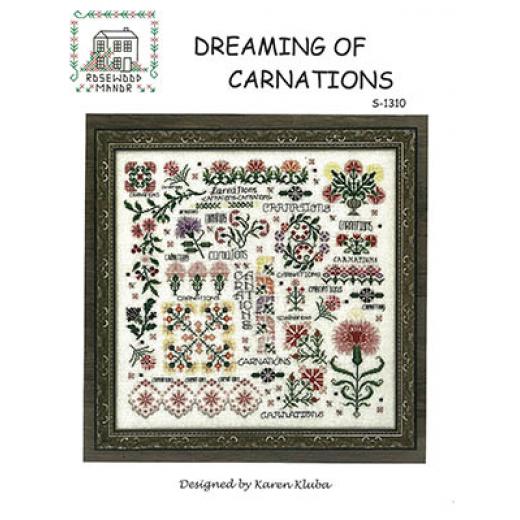 Stickvorlage Rosewood Manor Designs - Dreaming Of Carnations