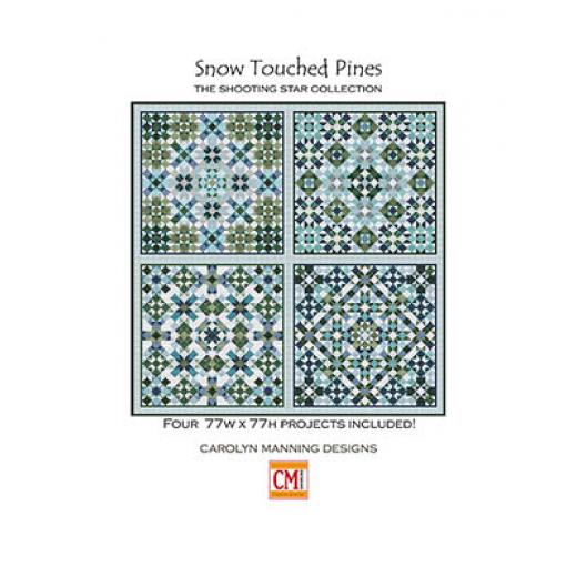 Stickvorlage CM Designs - Snow Touched Pines