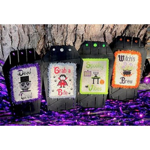 Stickvorlage Pickle Barrel Designs - All Hallows Eve 4-Pack