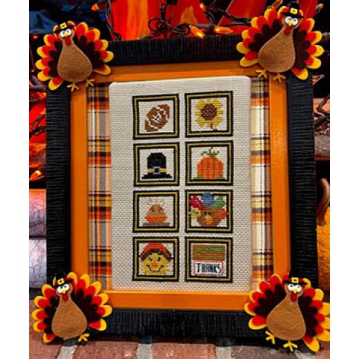 Stickvorlage Pickle Barrel Designs - Thanksgiving Stamp