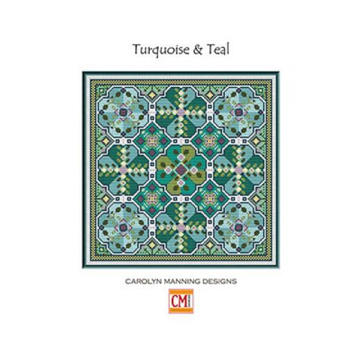 Stickvorlage CM Designs - Turquoise & Teal