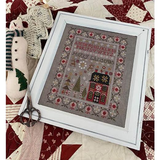 Stickvorlage Pansy Patch Quilts & Stitchery - Merry Christmas Sampler Saddle Stitched Booklet