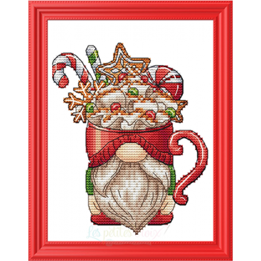 Hot Cocoa Gnome 2023 - Les Petites Croix De Lucie (Stickvorlage)