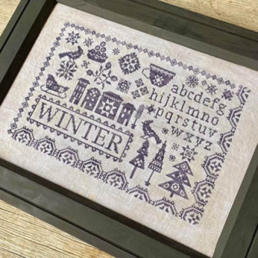 Stickvorlage Blueberry Ridge Designs - Sampler Seasons - Winter