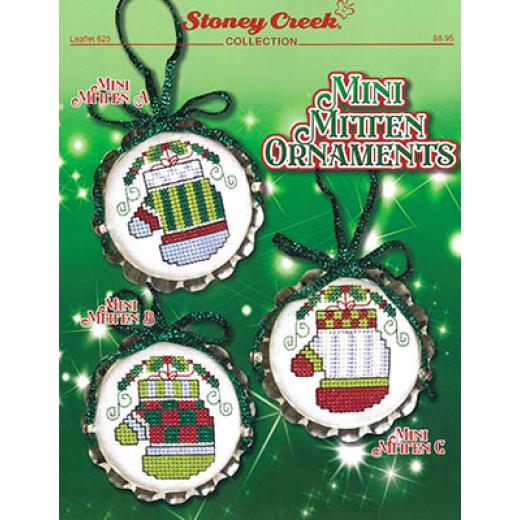 Stickvorlage Stoney Creek Collection - Mini Mitten Ornaments