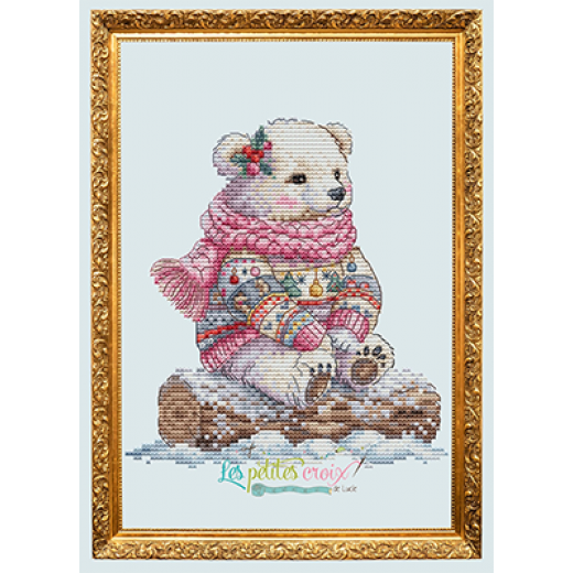 Stickvorlage Les Petites Croix De Lucie - Winter Bear