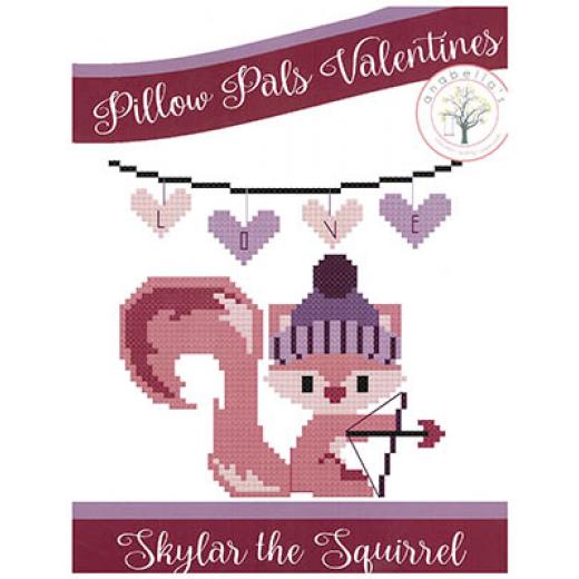 Skylar The Squirrel - Pillow Pals Valentines - Anabellas (Stickvorlage)