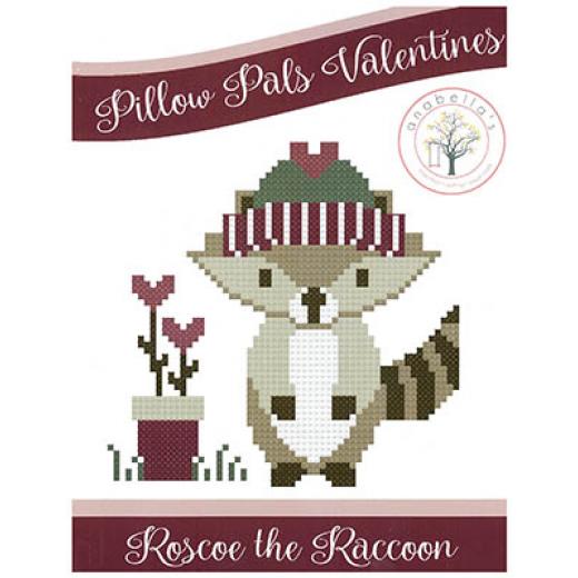 Roscoe The Raccoon - Pillow Pals Valentines - Anabellas (Stickvorlage)