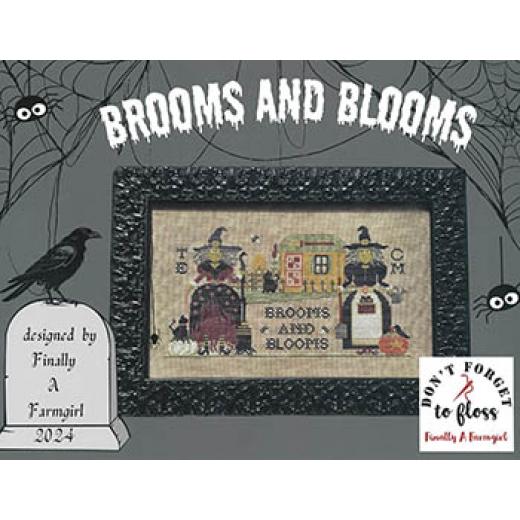 Brooms And Blooms - Finally A Farmgirl Designs (Stickvorlage)