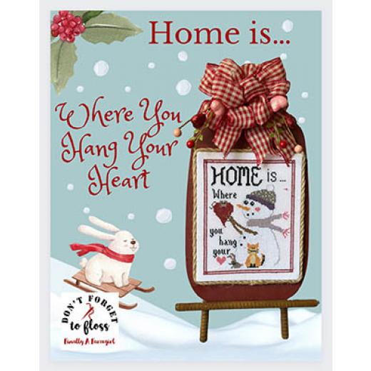 Stickvorlage Finally A Farmgirl Designs - Home Is Where You Hang Your Heart