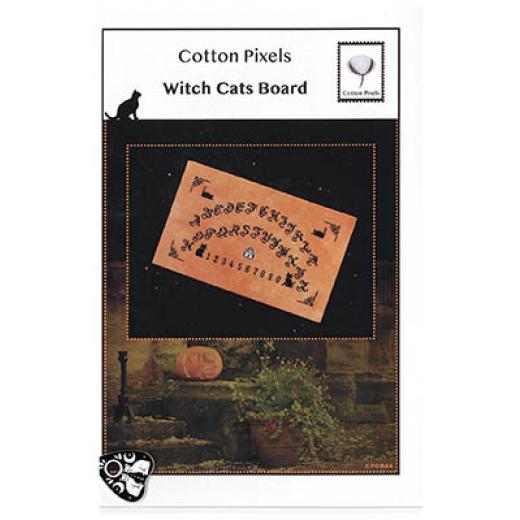 Stickvorlage Cotton Pixels - Witch Cats Board