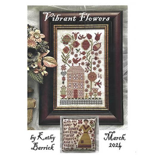 Vibrant Flowers - Kathy Barrick (Stickvorlage)