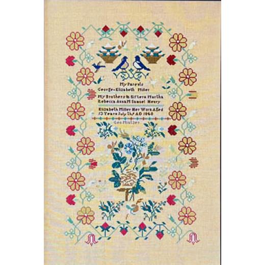 Elizabeth Miller 1840 - Queenstown Sampler Designs (Stickvorlage)