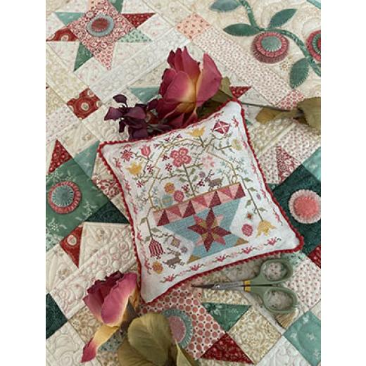 Stickvorlage Pansy Patch Quilts & Stitchery - Betsys Easter Basket