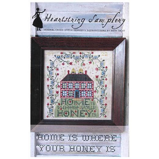 Stickvorlage Heartstring Samplery - Home Is Where Your Honey Is