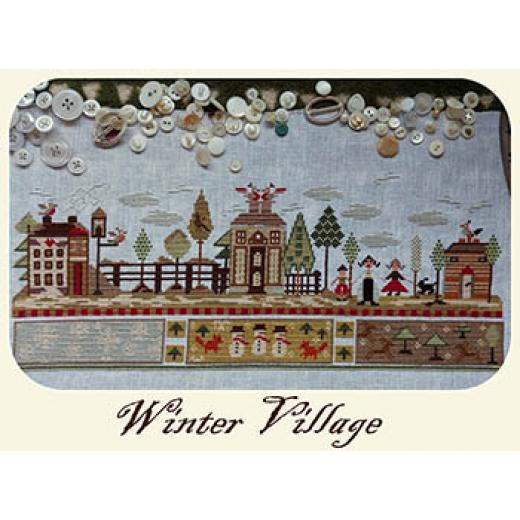 Stickvorlage Nikyscreations - Winter Village