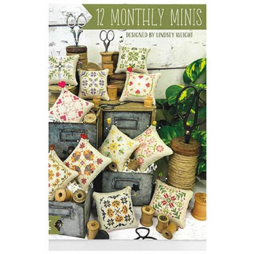 12 Monthly Minis Booklet - Primrose Cottage Stitches (Stickvorlage)