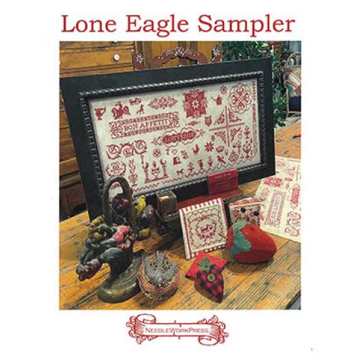 Stickvorlage Needle WorkPress - Lone Eagle Sampler