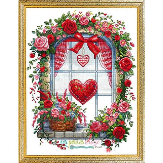 Stickvorlage Les Petites Croix De Lucie - Valentine Window