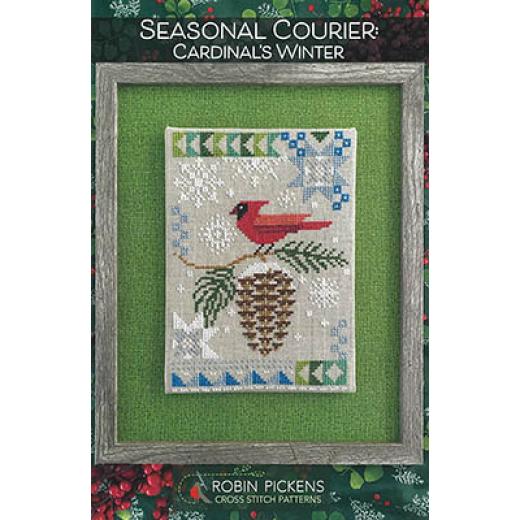 Stickvorlage Robin Pickens INC - Cardinals Winter - Seasonal Courier