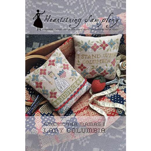 Stickvorlage Heartstring Samplery - Lady Columbia - Americana Mamas I