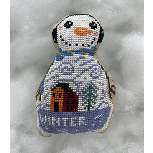 Stickvorlage Romys Creations - Snowman Winter
