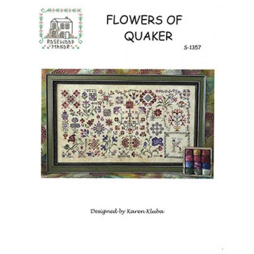 Stickvorlage Rosewood Manor Designs - Flowers Of Quaker