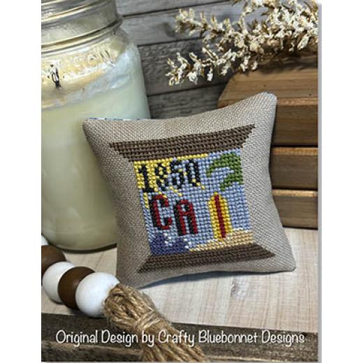 Stickvorlage Crafty Bluebonnet Designs - California State Spool