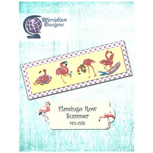 Stickvorlage Meridian Designs - Flamingo Row - Summer