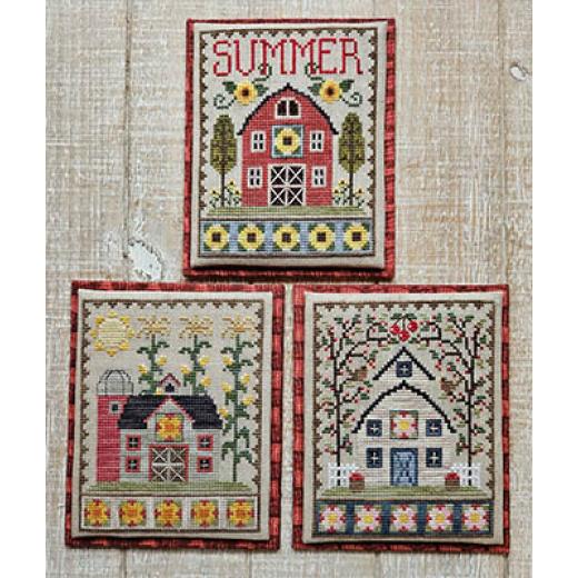 Stickvorlage Waxing Moon Designs - Summer Barn Trio