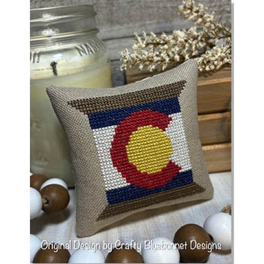 Stickvorlage Crafty Bluebonnet Designs - Colorado State Spool