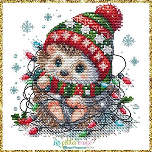 Hedgehog Christmas - Les Petites Croix De Lucie (Stickvorlage)