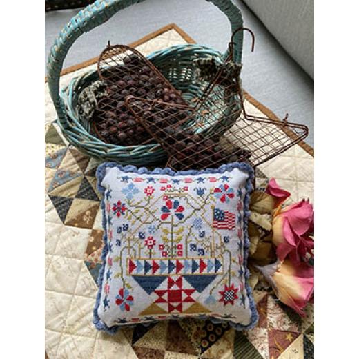 Betsys Patriotic Basket - 4thOf July - Pansy Patch Quilts & Stitchery (Stickvorlage)